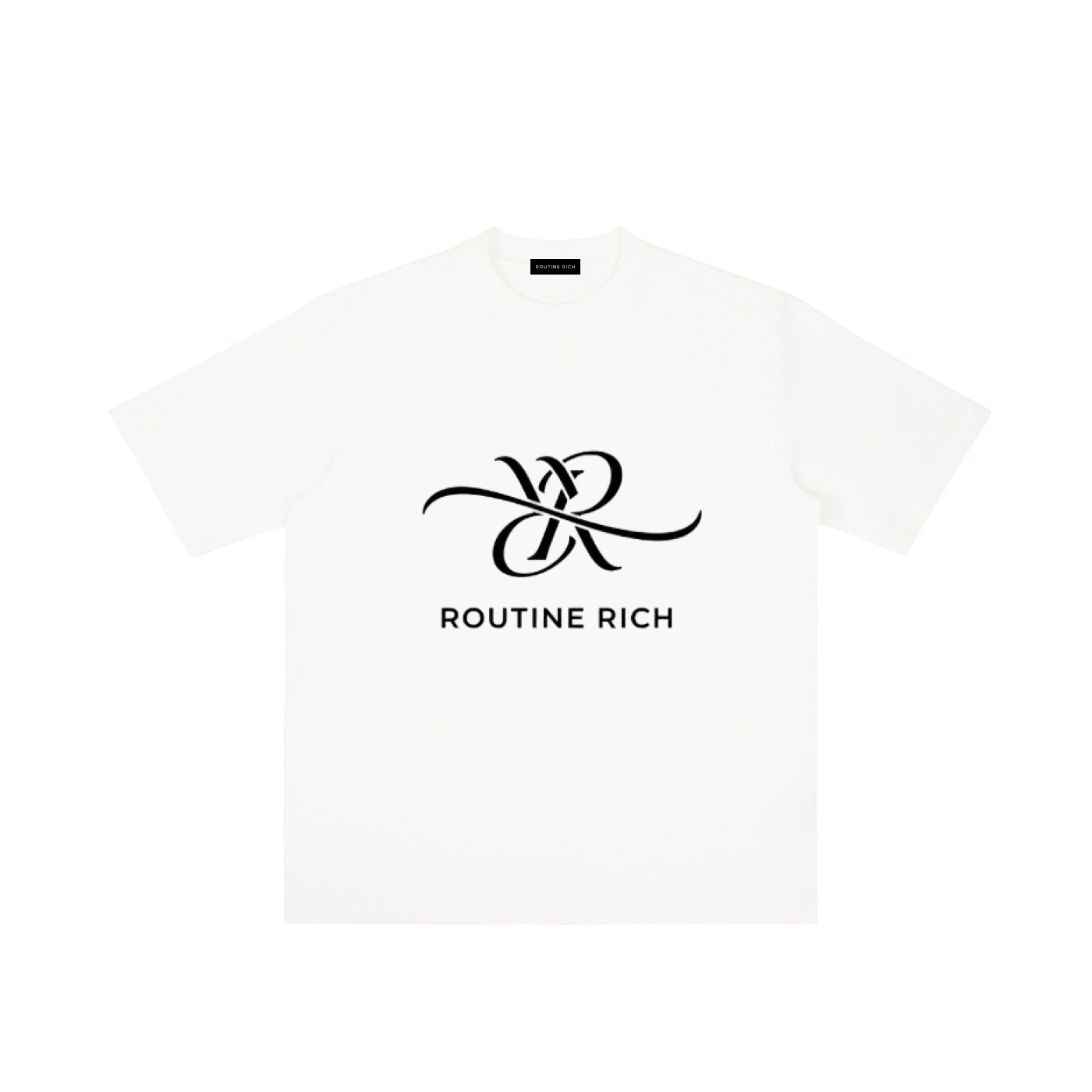 White Vintage Wash Drop Shoulder T-shirt